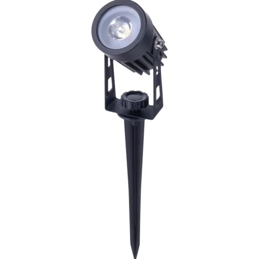 Näve LED-spot med jordspyd SPOTI, svart, sett med 3, IP44| Solcellelamper|Utespotter