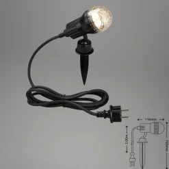 Briloner LED-spot med jordspyd Terra med perleeffekt, IP44 Online