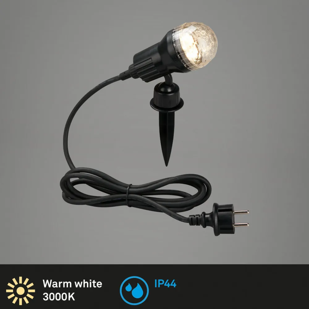Briloner LED-spot med jordspyd Terra med perleeffekt, IP44 Online