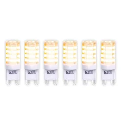 Näve LED-stiftpære G9 3,5 W varmhvit 350 lumen 6-er| G9 Pærer