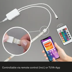 Briloner LED-Strip Bendo S RGB-fjernkontroll, lengde 500 cm| Lysstriper