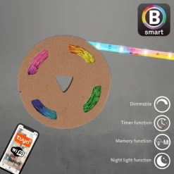 Briloner LED-Strip Bendo S RGB-fjernkontroll, lengde 500 cm| Lysstriper