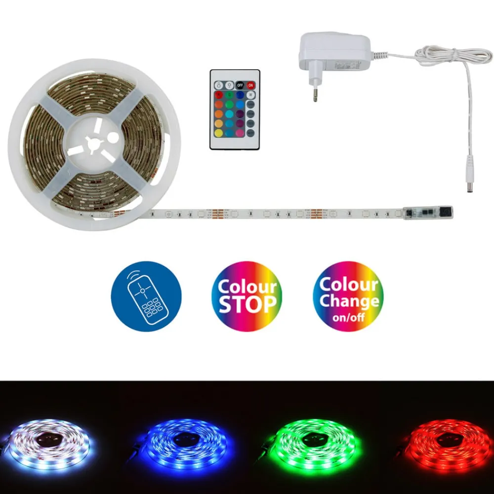 Briloner LED-Strip Flow, RGB, selvklebende| Lysstriper