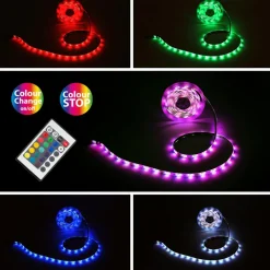 Briloner LED-Strip Flow, RGB, selvklebende| Lysstriper
