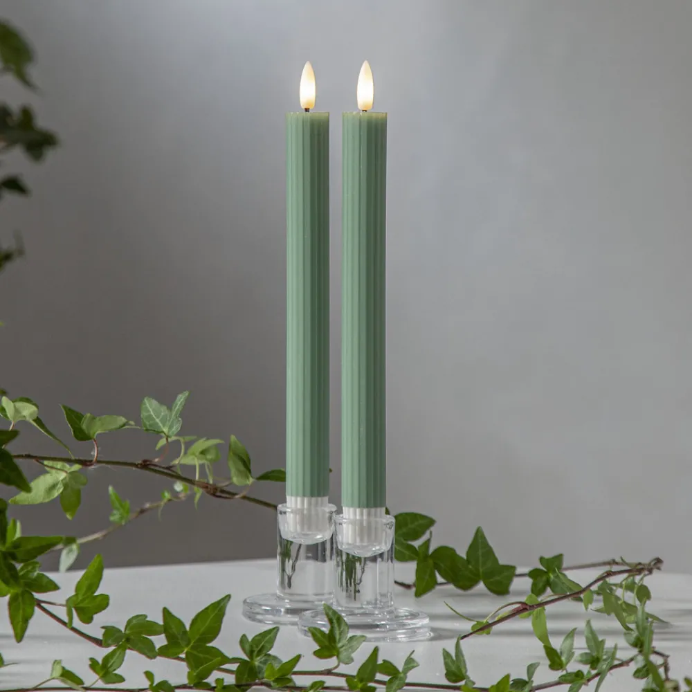 STAR TRADING LED-stripe, grønn, 25 cm, voksbatteri, sett med 2 stk Discount