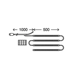 Briloner LED-stripe LED FOR TV, TV-bakgrunnsbelysning, USB Hot