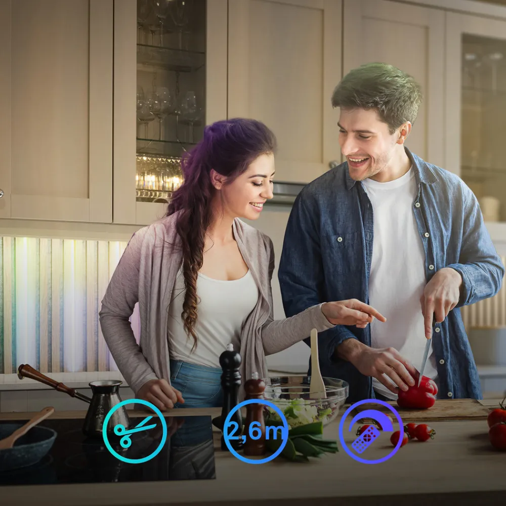 Briloner LED-stripe Pimp your panel, forlengelsessett, RGBW, lengde 2,6 m Best