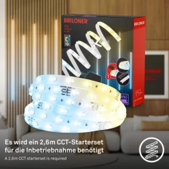 Briloner LED-stripe Pimp your panel, startsett, CCT, lengde 2,6 m Clearance