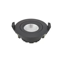 Sigor LED-takinnbyggingsspot Diled, Ø 8,5 cm 6 W Dim-To-Warm svart Online