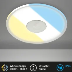 Briloner LED-takinnfellingslampe 748 IP44 CCT Switch Ø 12cm Sale