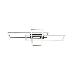JUST LIGHT. GmbH LED-taklampe Asmin, CCT, svart, 98,9x69,4 cm| Design- Og Hotellbelysning|Led-Innendørs