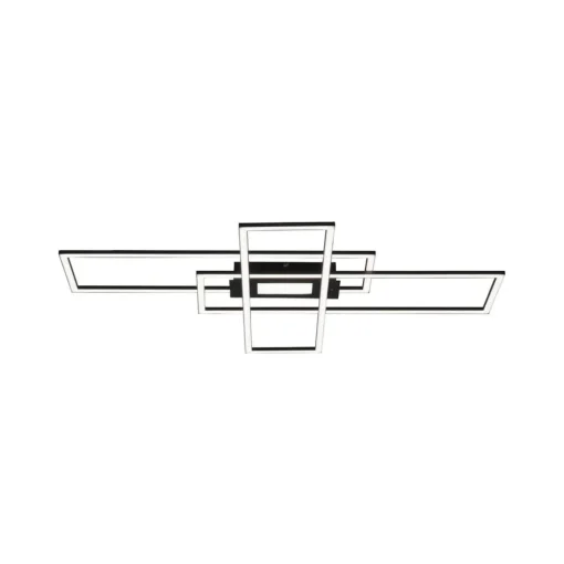 JUST LIGHT. GmbH LED-taklampe Asmin, CCT, svart, 98,9x69,4 cm| Design- Og Hotellbelysning|Led-Innendørs