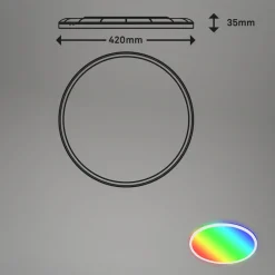 Briloner LED-taklampe B smart RGBW dimmbar hvit Ø 42 cm| Smarthus Belysning