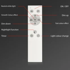 Briloner LED-taklampe B smart RGBW dimmbar hvit 42x42cm| Smarthus Belysning