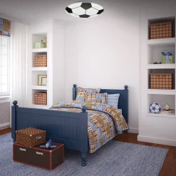 Briloner LED-taklampe Fotball, svart/hvit Ø 27,5cm| Led-Innendørs|Taklamper