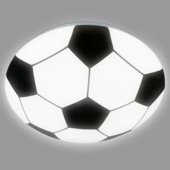 Briloner LED-taklampe Fotball, svart/hvit Ø 27,5cm| Led-Innendørs|Taklamper