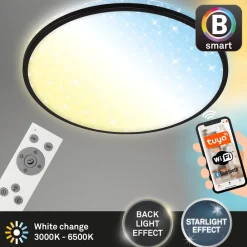 Briloner LED-taklampe Ivy Sky S, stjernedekor, Ø 33 cm Best