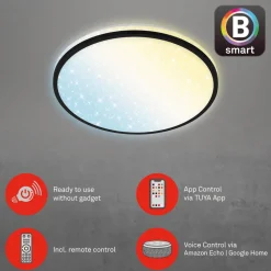 Briloner LED-taklampe Ivy Sky S, stjernedekor, Ø 33 cm Best