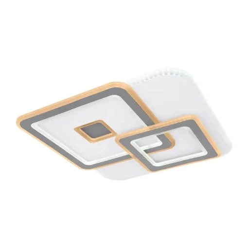 Globo LED-taklampe Kique, app-styrbar, hvit, lengde 50 cm, CCT| Smarthus Belysning