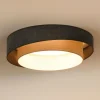 Duolla LED-taklampe Luneta Chenille blå/grå Ø 60 cm 3-trinns dimbar| Taklamper