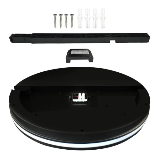 Milagro Lighting LED-taklampe Marlon, Ø 22 cm, svart, plast, IP54 Hot
