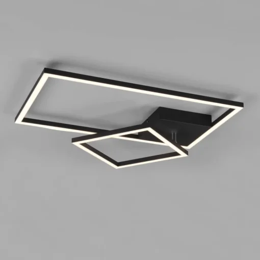 Reality Leuchten LED-taklampe Padella svingbar 4 000 K svart| Led-Innendørs