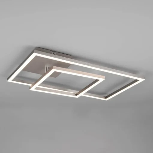 Reality Leuchten LED-taklampe Padella, svingbar, 4 000 K, nikkel| Taklamper
