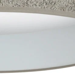 Duolla LED-taklampe Plafond, Bouclé grå, Ø 45 cm, 3-trinns dimbar Hot