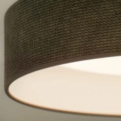 Duolla LED-taklampe Plafond, ledning mørkegrå, Ø 45 cm 3-trinns dimbar Best