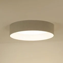 Duolla LED-taklampe Plafond, Soro lysegrå, Ø 45 cm, 3-trinns dimbar| Taklamper