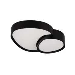 Trio Lighting LED-taklampe Rise, svart, 43 x 36 cm, CCT, dimbar| Led-Innendørs|Taklamper