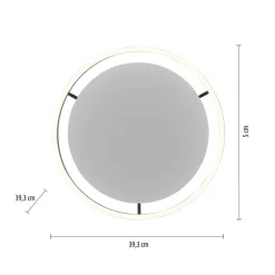 JUST LIGHT. GmbH LED-taklampe Ritus, Ø 39,3 cm, antrasitt| Design- Og Hotellbelysning|Led-Innendørs