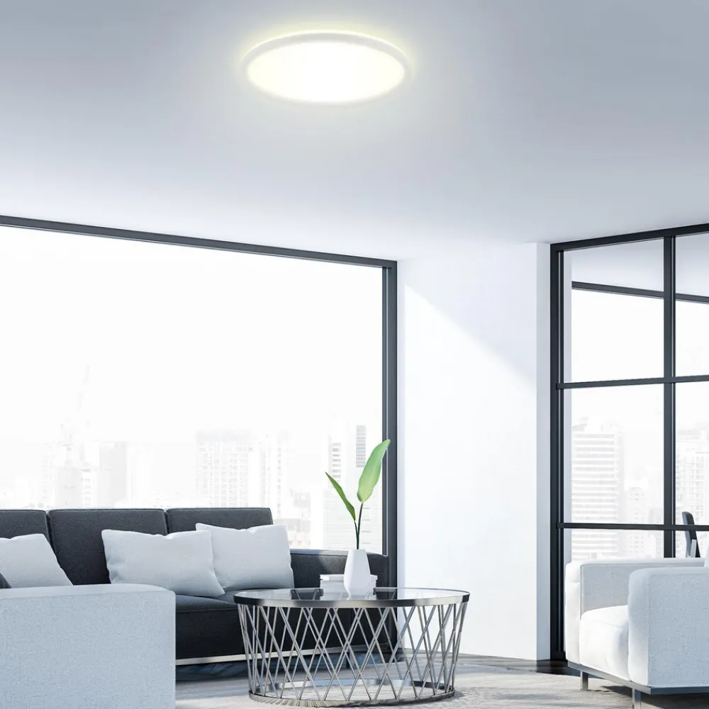 Briloner LED-taklampe Slim, rund, 42 cm Outlet