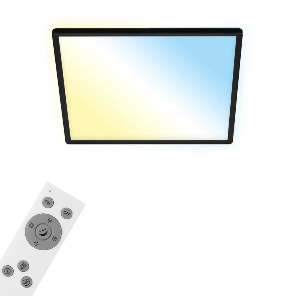 Briloner LED-taklampe Slim smart sort dim CCT 42x42cm Outlet