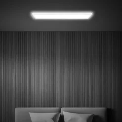 Briloner LED-taklampe Tava, hvit, plast, 98 cm, bakgrunnsbelysning Hot