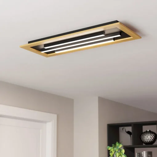 EGLO LED-taklampe Tirrenara, fjernkontroll, 78x31cm Discount
