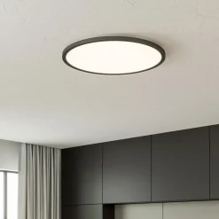 Brilliant LED-taklampe Tuco CCT, dimbar, svart Ø 50 cm| Design- Og Hotellbelysning|Led-Innendørs