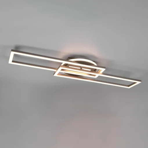 Reality Leuchten LED-taklampe Twister roterbar fjernkontroll nikkel Sale
