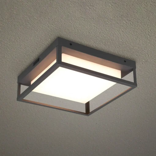 Trio Lighting LED-taklampe Witham IP54, CCT, antrasitt, utendørs Outlet