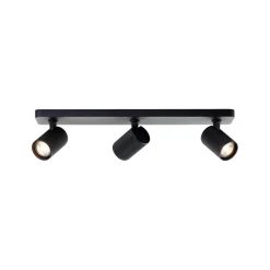 Brilliant LED-takspot Marty, lengde 53 cm, sandsvart, 3 lys. New
