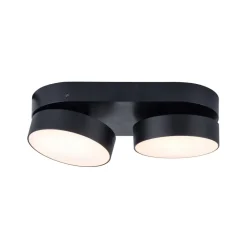 LUTEC LED-takspot Stanos, CCT, 2 lyskilder, svart| Smarthus Belysning
