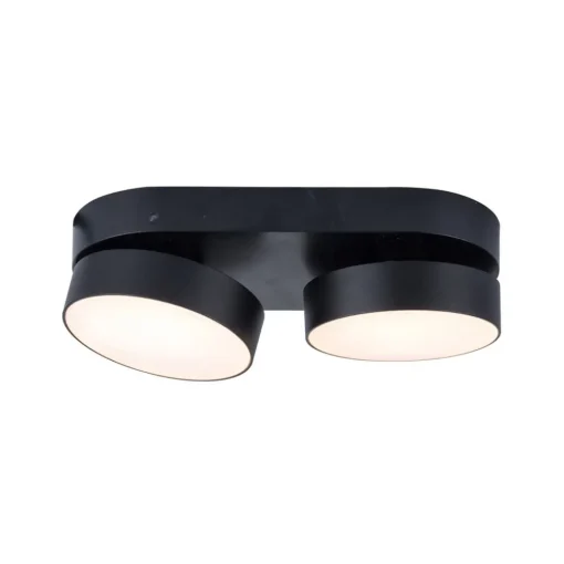 LUTEC LED-takspot Stanos, CCT, 2 lyskilder, svart| Smarthus Belysning