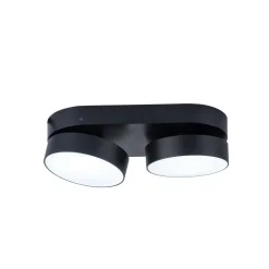 LUTEC LED-takspot Stanos, CCT, 2 lyskilder, svart| Smarthus Belysning