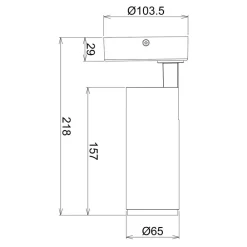Deko-Light LED-takspotlight Lucea, justerbar, 10 W hvit Clearance