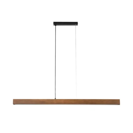 TK Lighting LED-trependel Teo, valnøtt, 126 cm, berøringsdimmer| Pendellamper