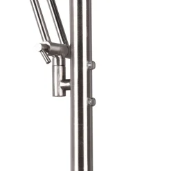 Trio Lighting LED-uplight Barrie med leselampe i matt nikkel| Gulvlamper