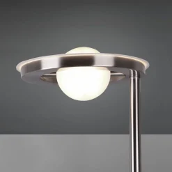 Trio Lighting LED-uplight Barrie med leselampe i matt nikkel| Gulvlamper
