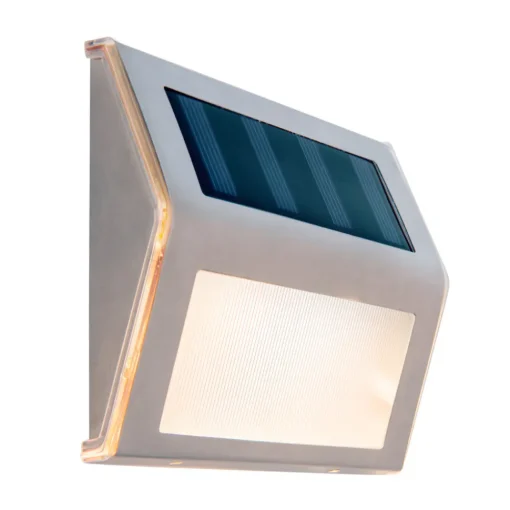 Näve LED-utendørs vegglampe 5282104, stål, sett med 4, IP44 Outlet