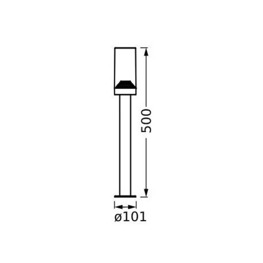 LEDVANCE Endura Classic Amber stibelysning, mørkegrå| Gatebelysning, Pullert Belysning