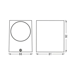 LEDVANCE Endura Classic Square vegglampe down hvit New